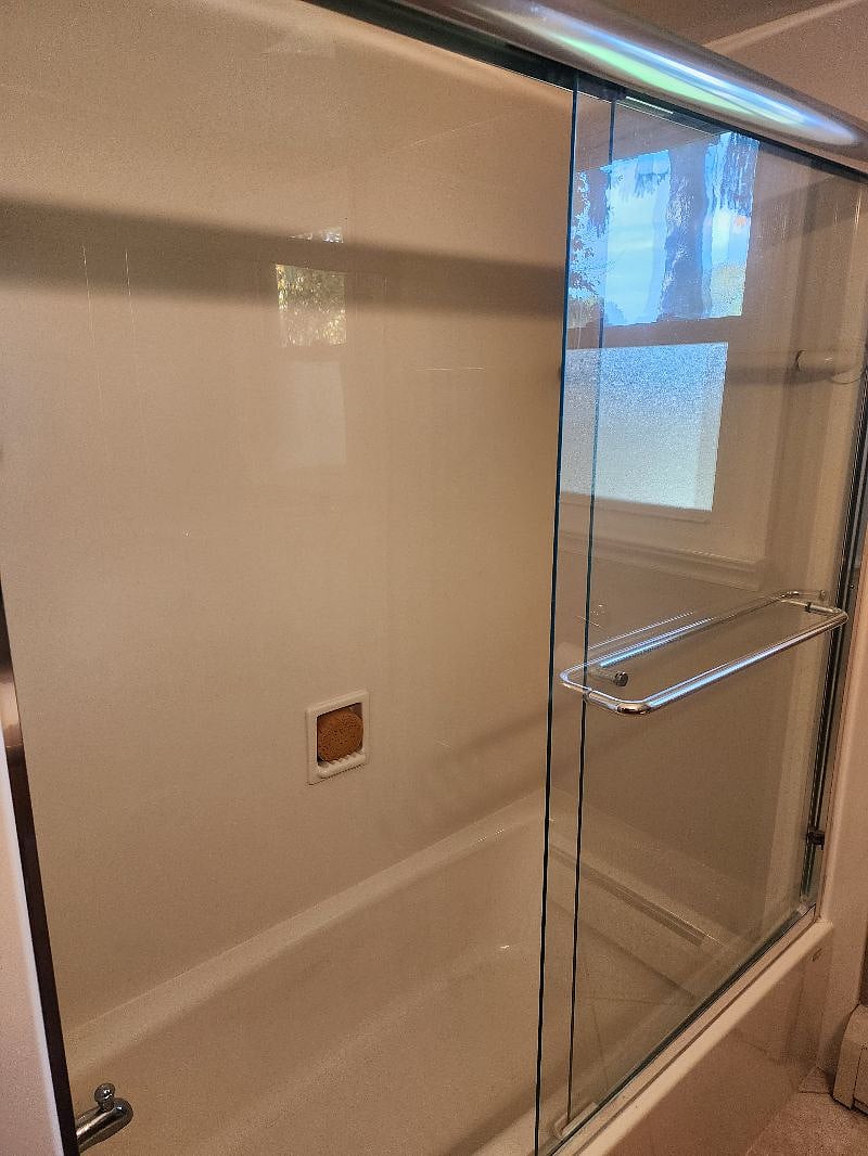 Your private bathroom has plenty of room and a full sized bathtub. It is right next to your private bedroom.
