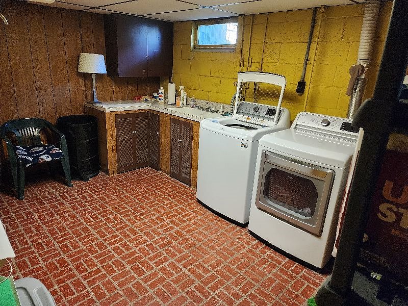 Large washer and dryer available in the basement.