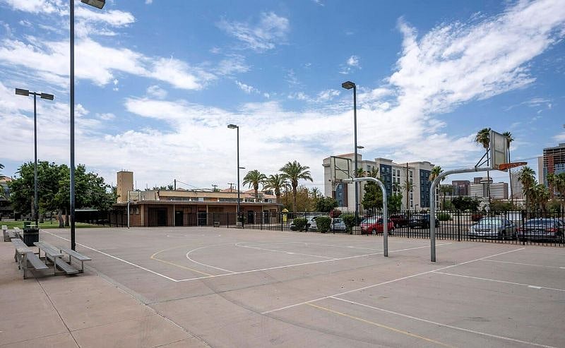 Verde Park directly across the street
