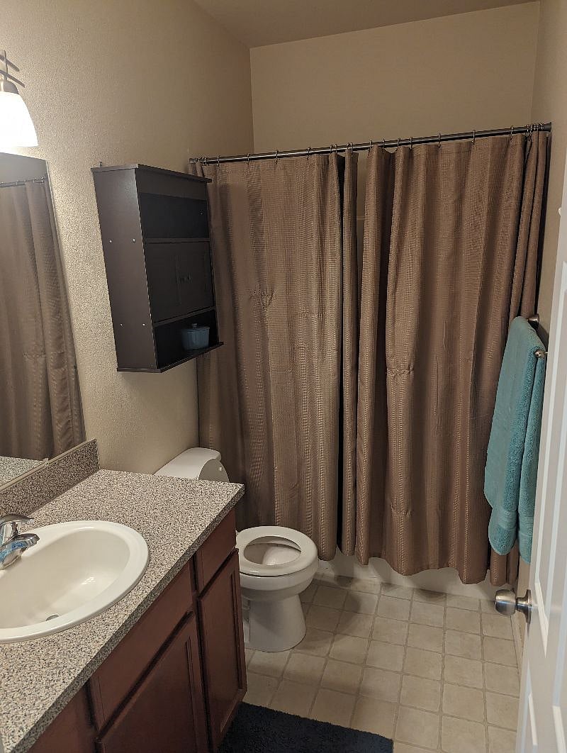 Full master bathroom. (other angle)