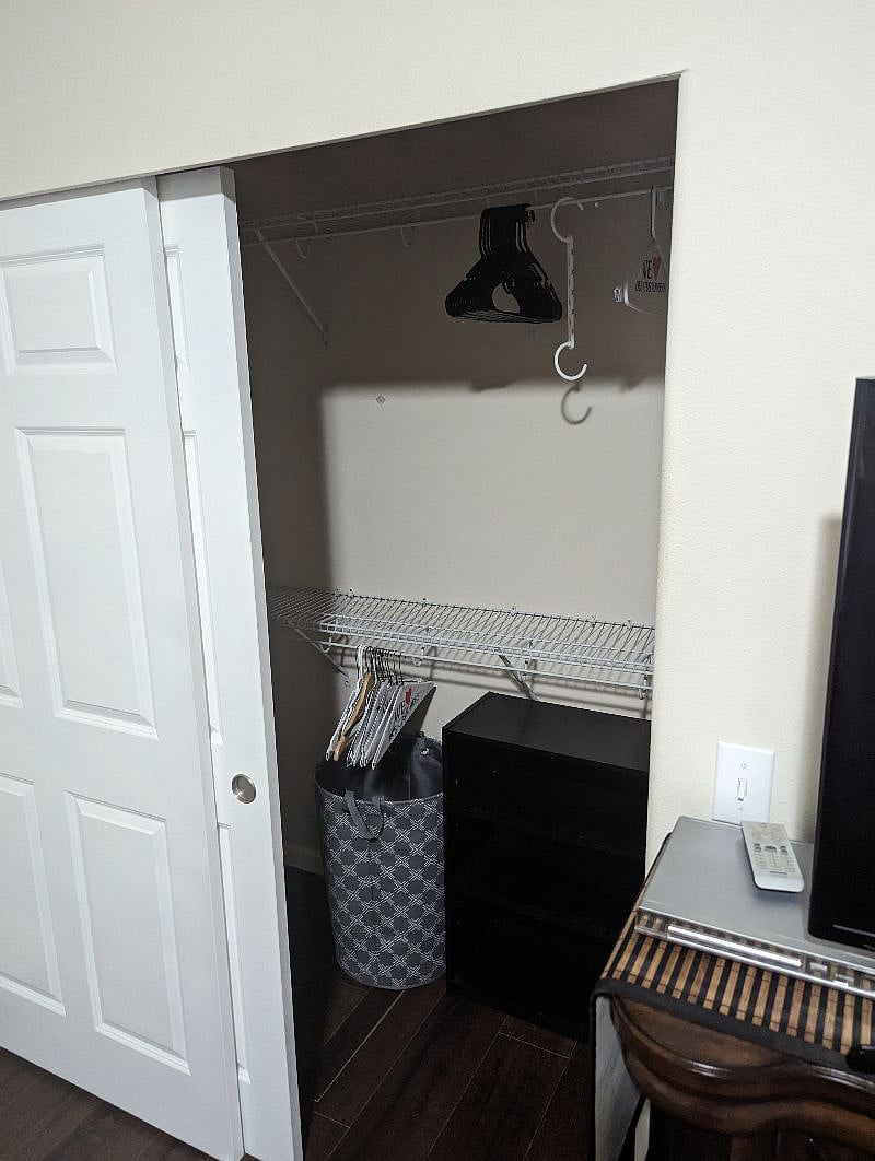 Master bedroom closet.