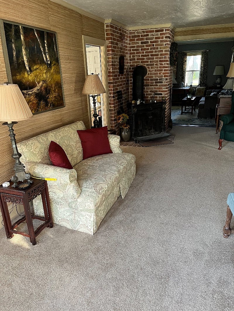 Cozy family room of the bedroom for hanging out and watching tv