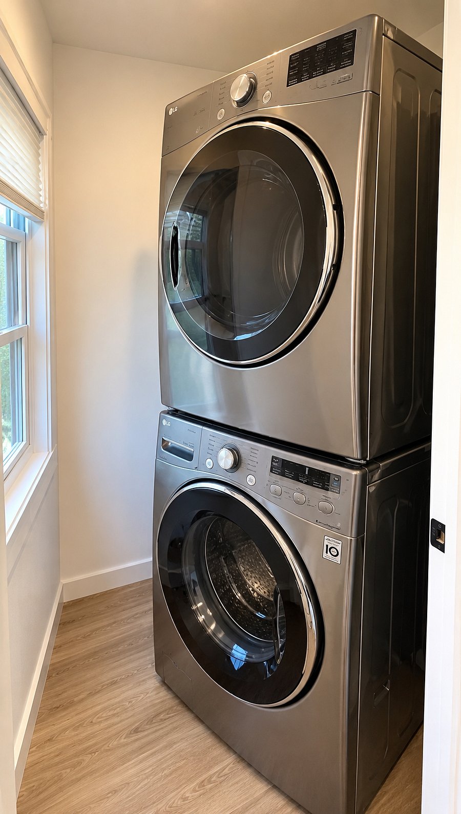 Private washer and dryer.