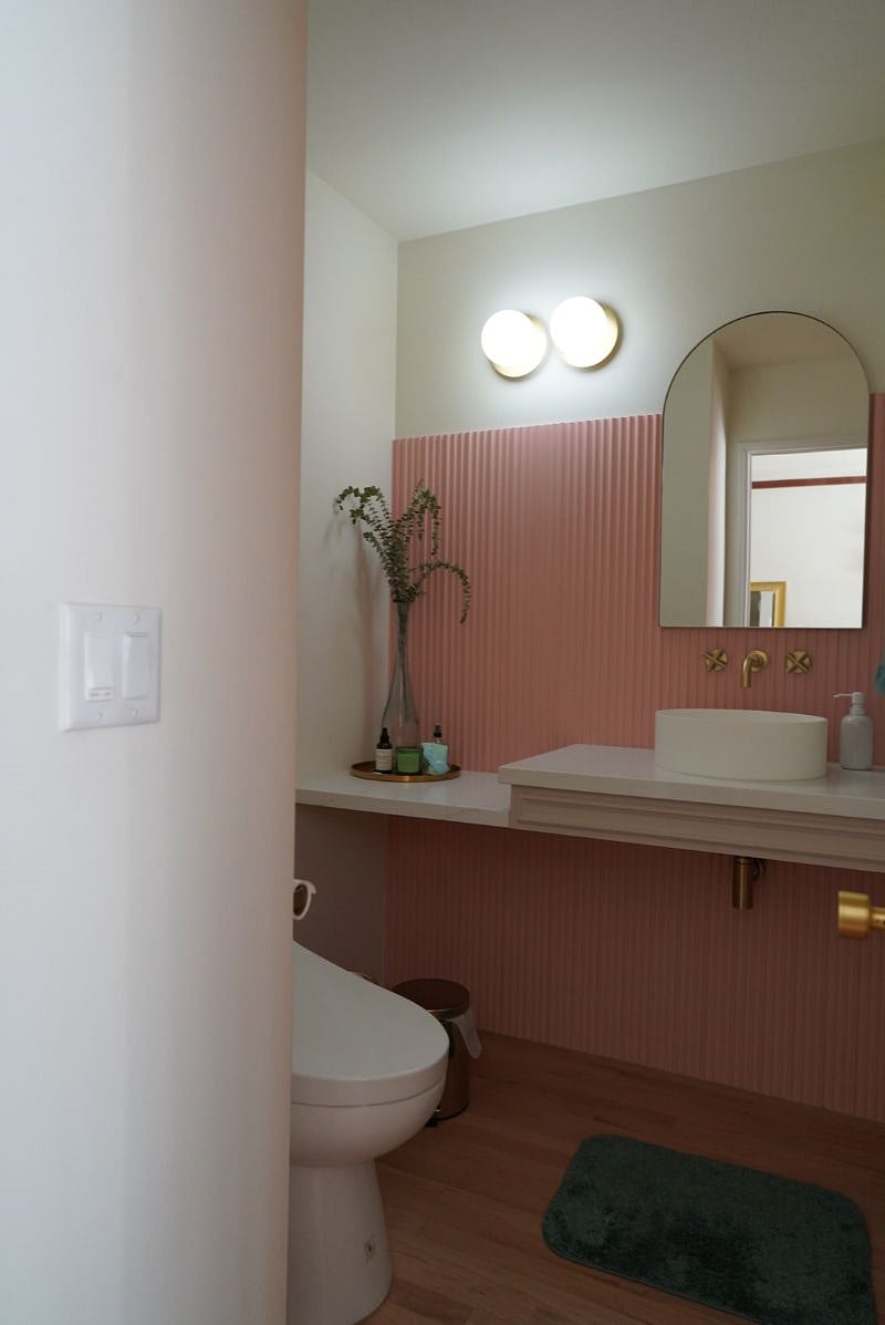 Powder Room with bidet