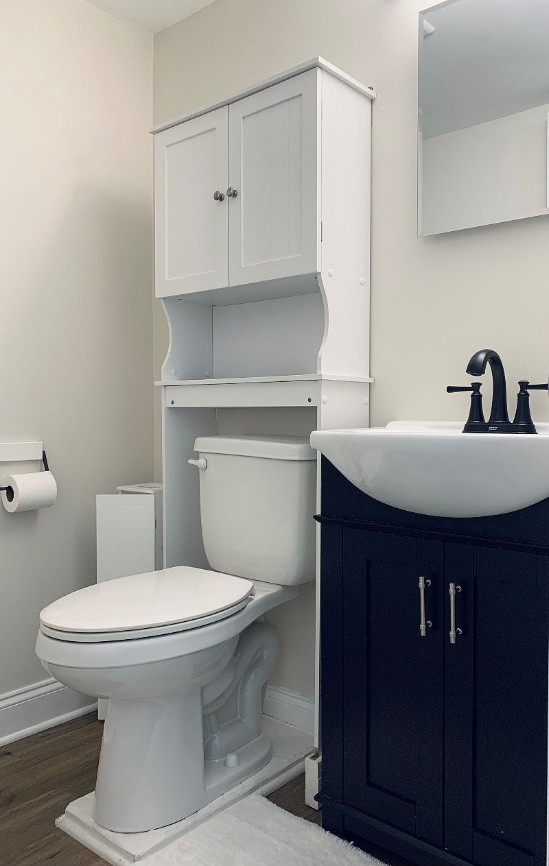 Upstairs half bath