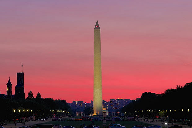 15min drive to Washington Monument