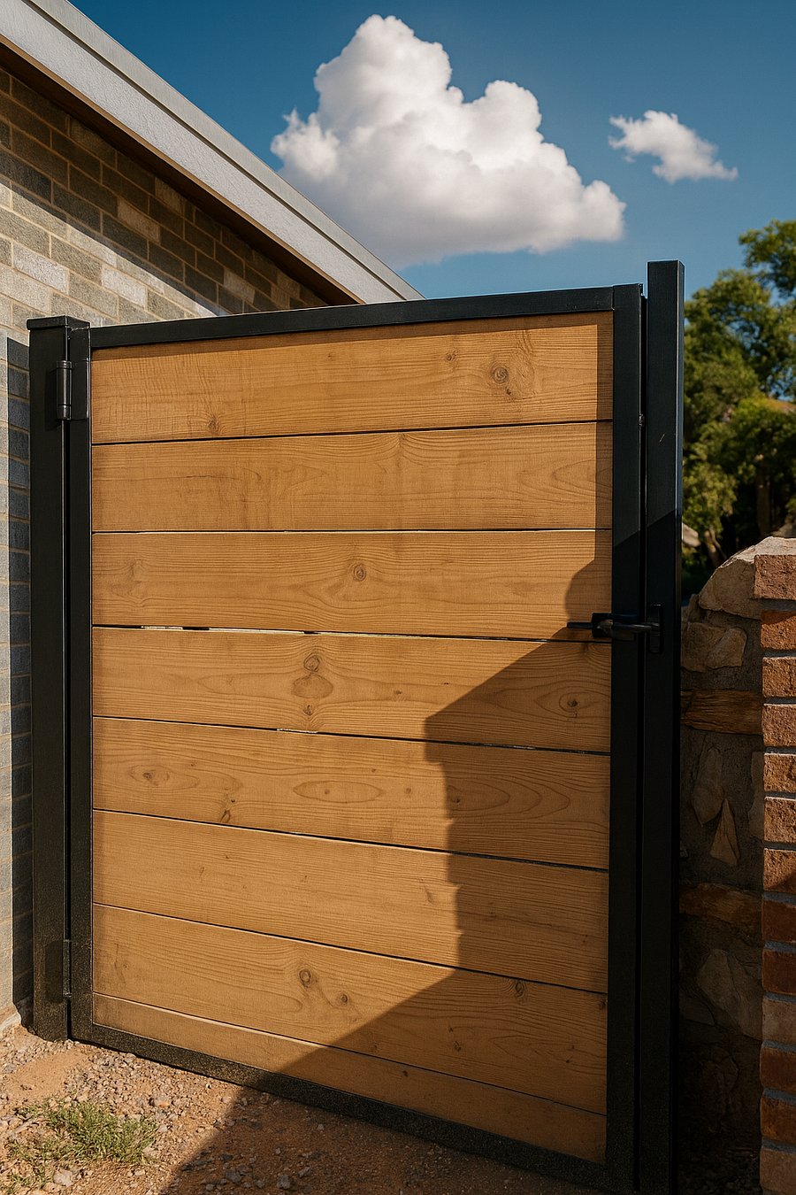 Right gate added for more privacy and pets!