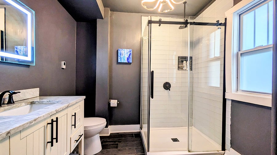 Spa experience in the bathroom