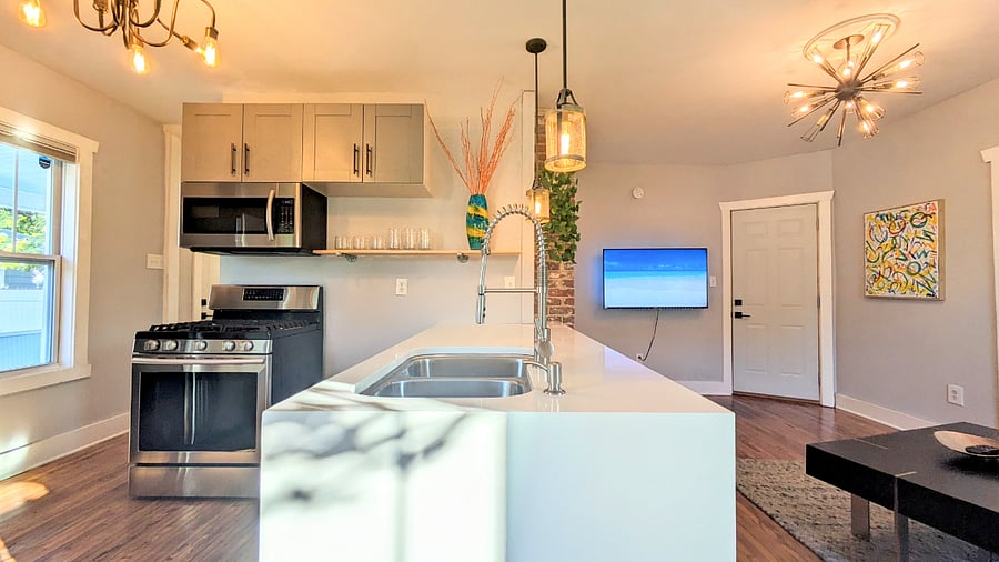 Tons of natural light in the unit