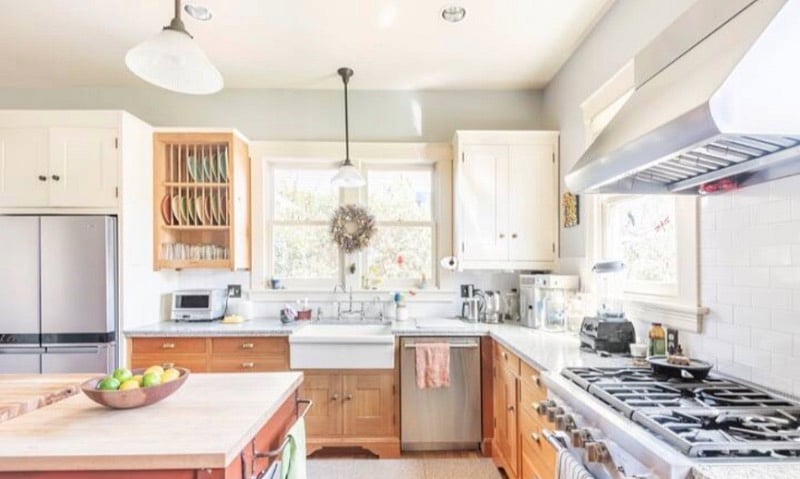 Our sunny kitchen... Fun to rise and shine with morning coffee.