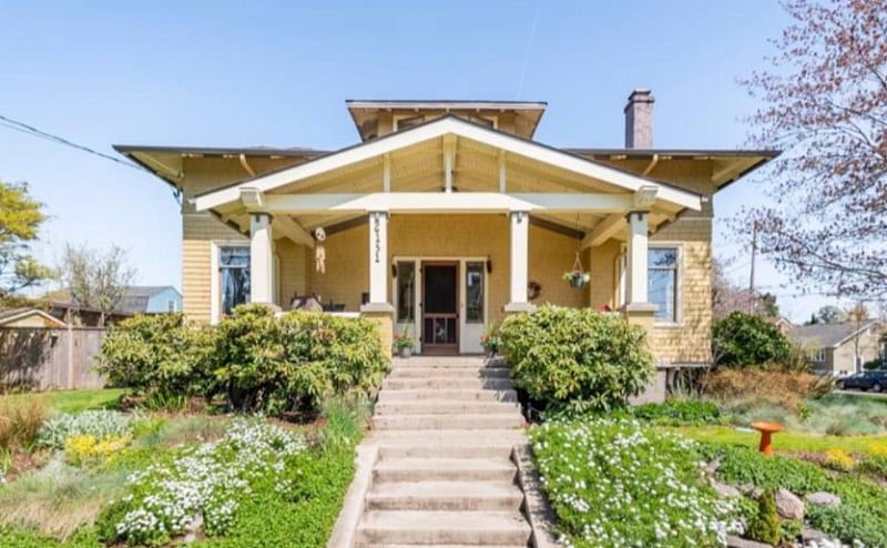 Our 1907 Craftsman home, bright and welcoming!