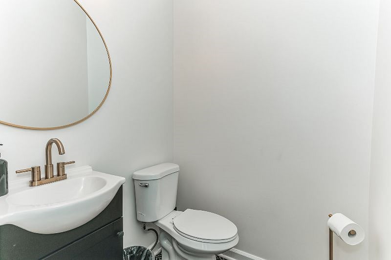 Downstairs half bath