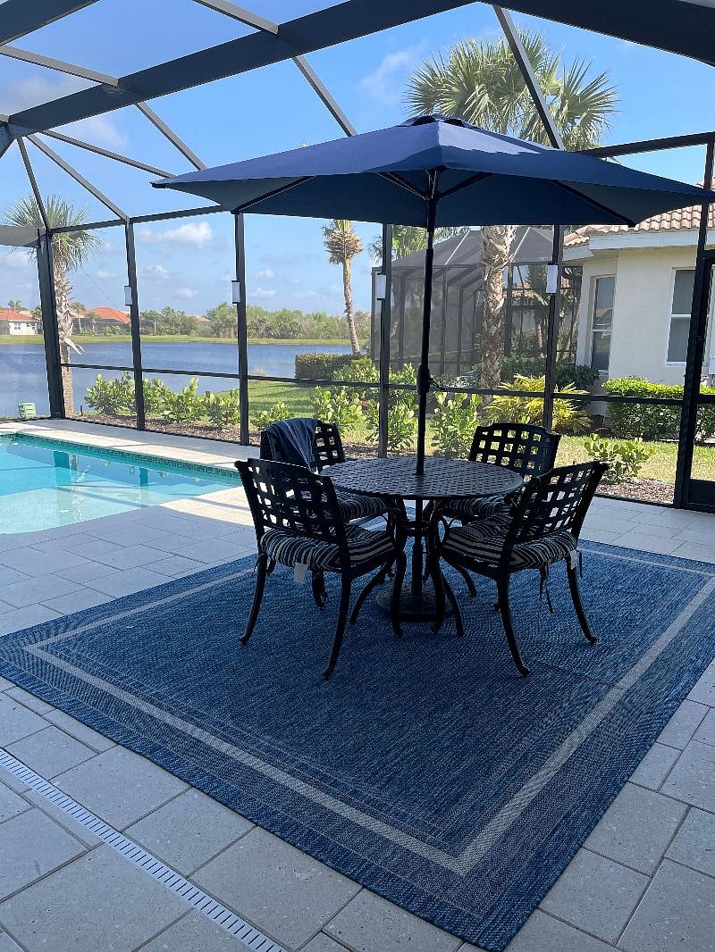 Pool area deck