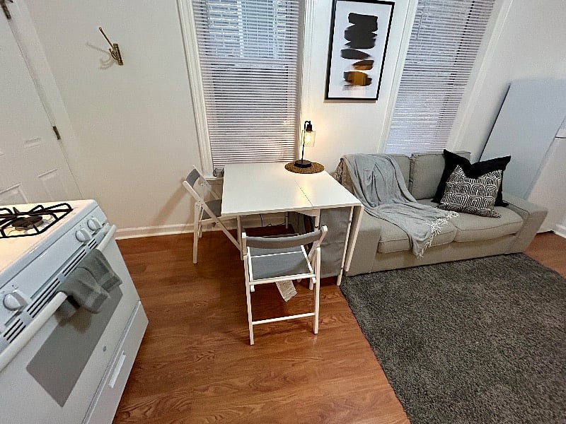 Work Station/Dining table can seat up to 4