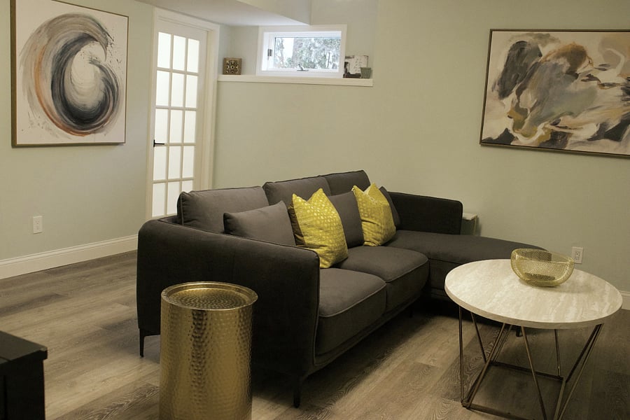 Private Lower level living room