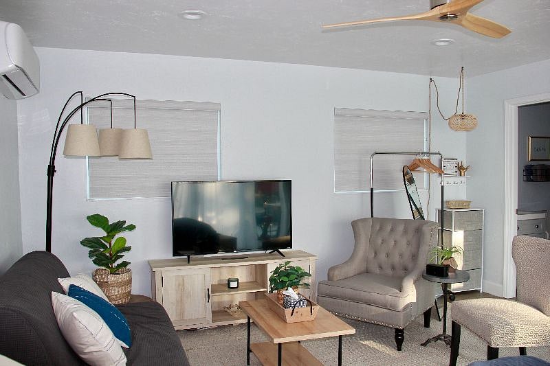 Sitting area with smart TV