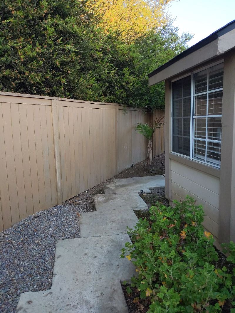 Private walkway.