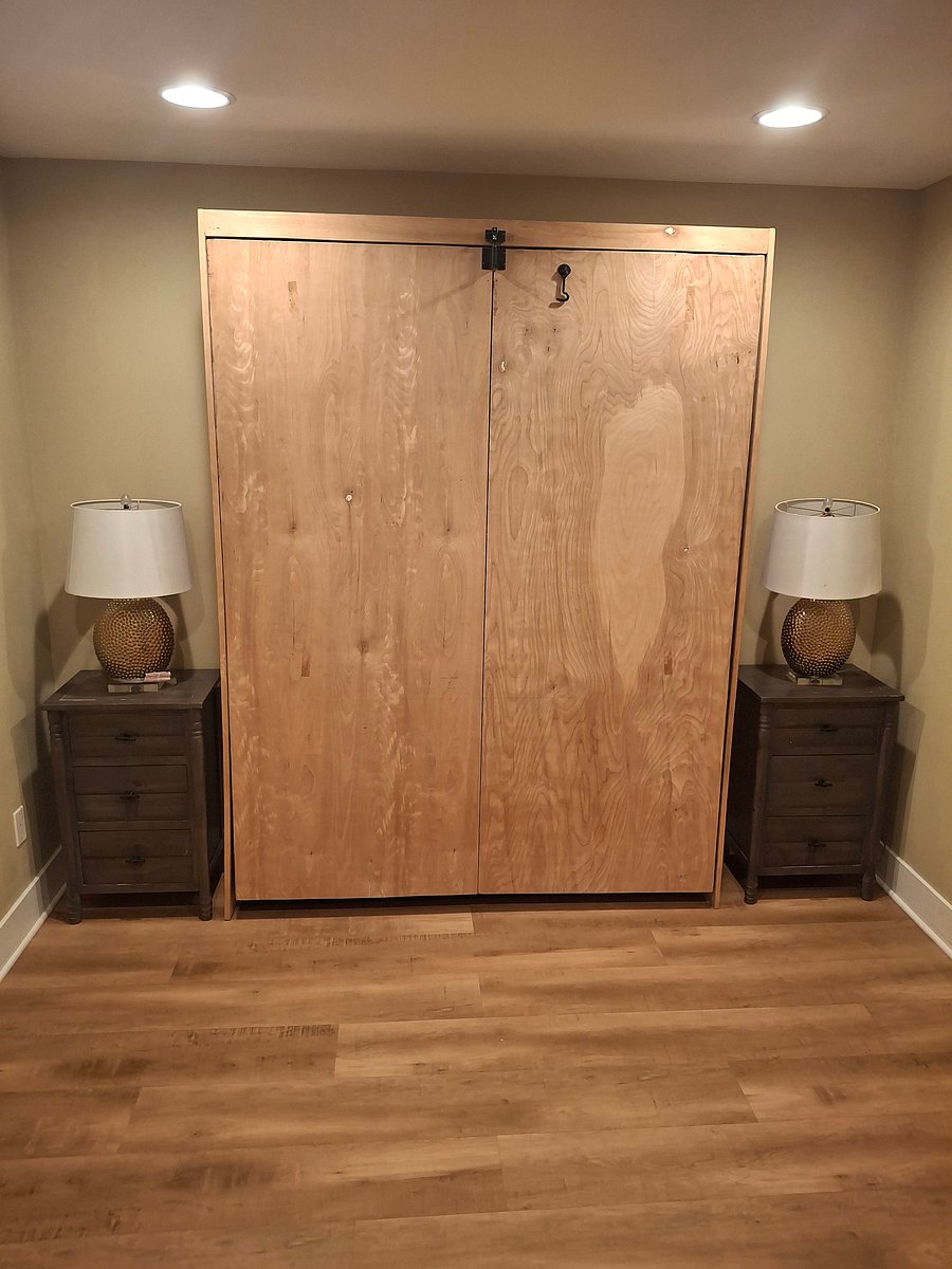 Bedroom #2 (cont'd): Approx 175 sqft bedroom with a slide in closet.  This bedroom has a queen size Murphy bed that can fold up into the wall and provide open space for work, school, and exercise.  Nice water resistant flooring for easy clean up.  