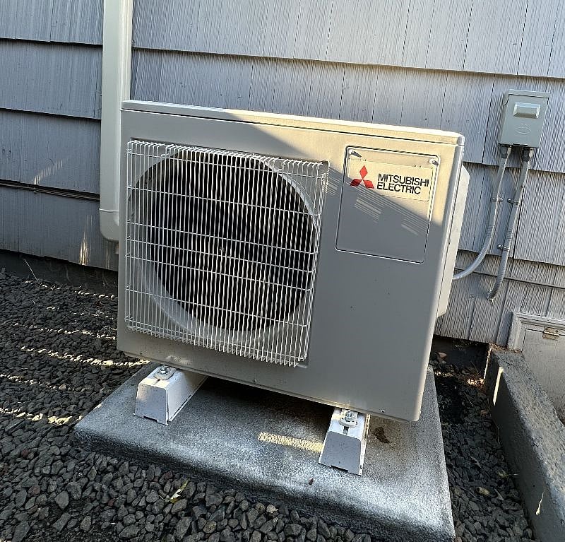 New Twin Split Heating and Cooling System. 