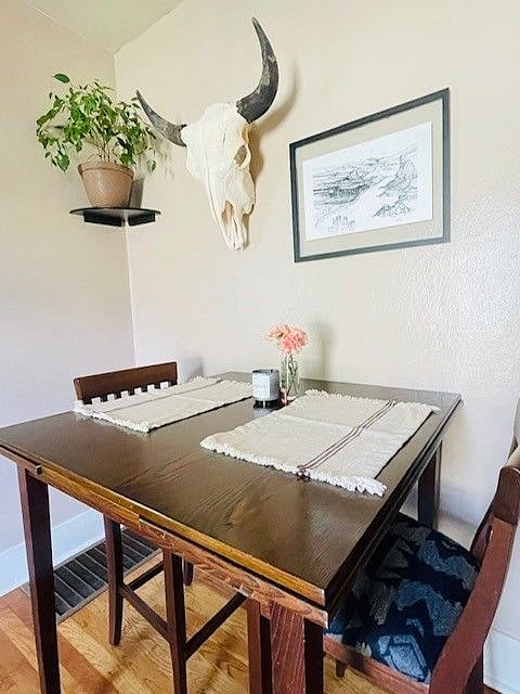 Dining table...extends into larger table as well should you find yourself hosting dinner parties (which we hope will happen!).