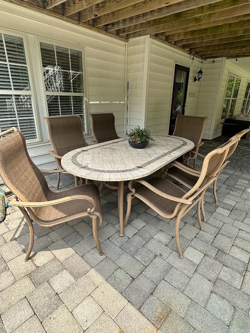 Outdoor patio space.