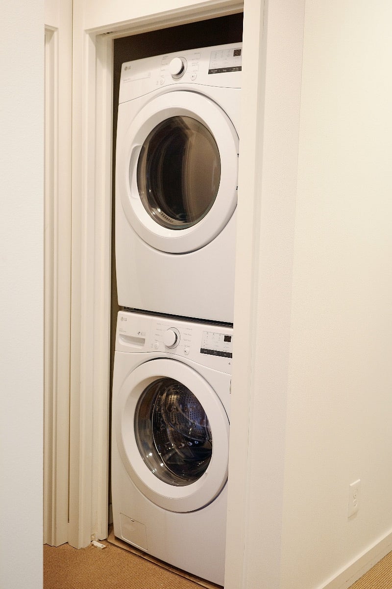 Washer and dryer are provided for your convenience.