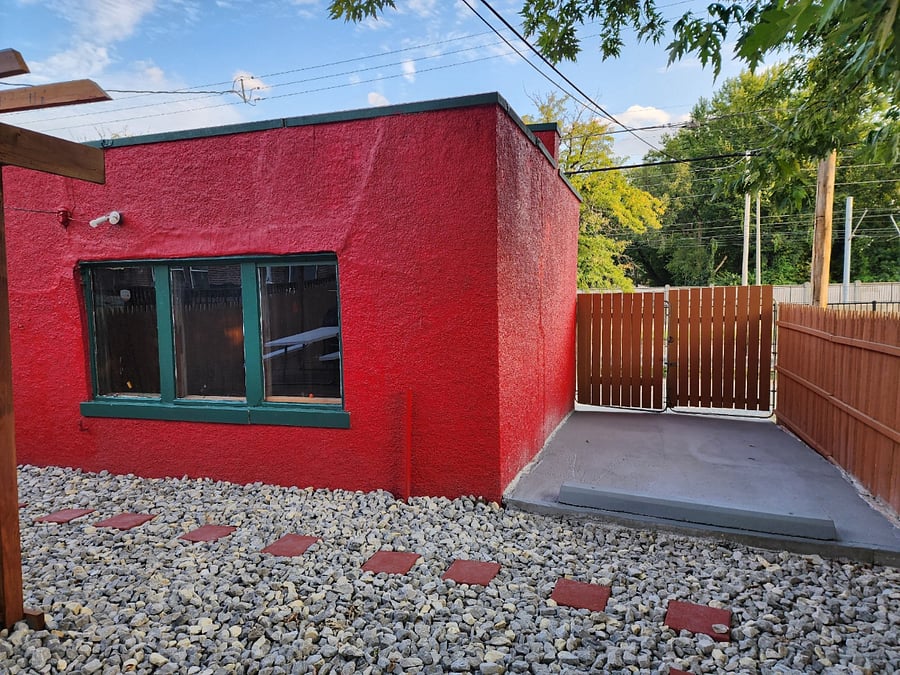 1 car garage w electric opener and 1 car gated/ locked parking pad