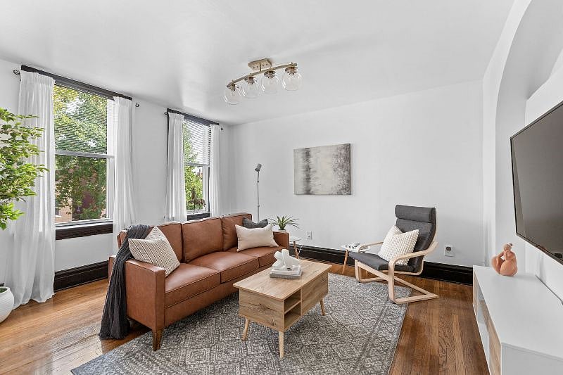Living Room - view from arched entryway