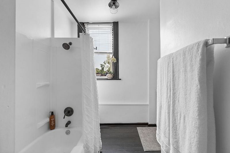 Bathroom - view from door.