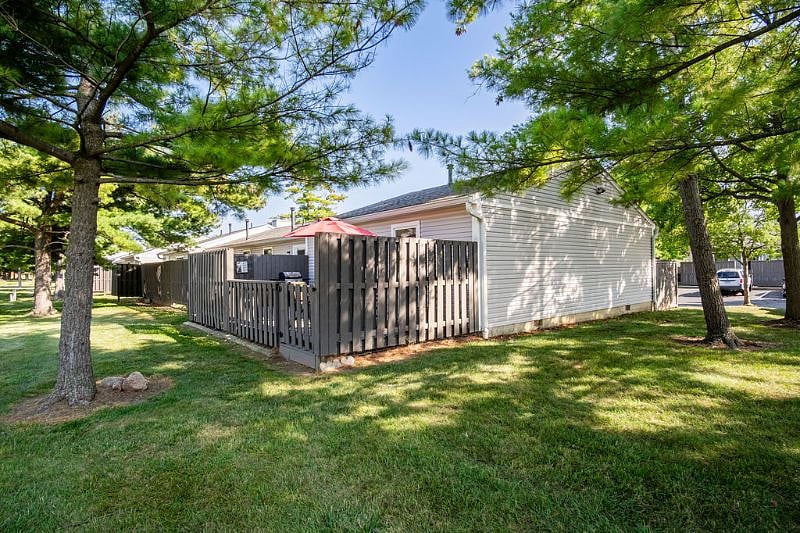 End unit condo with lots of greenspace.