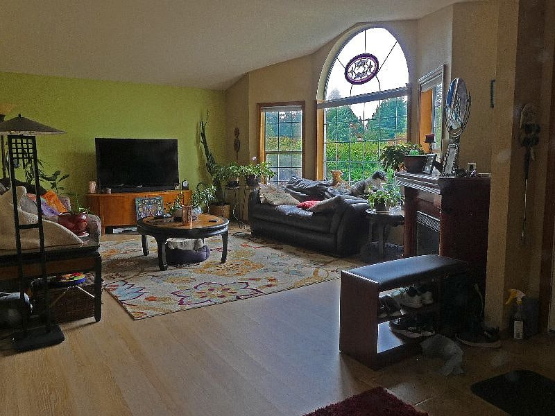 Living room with huge windows