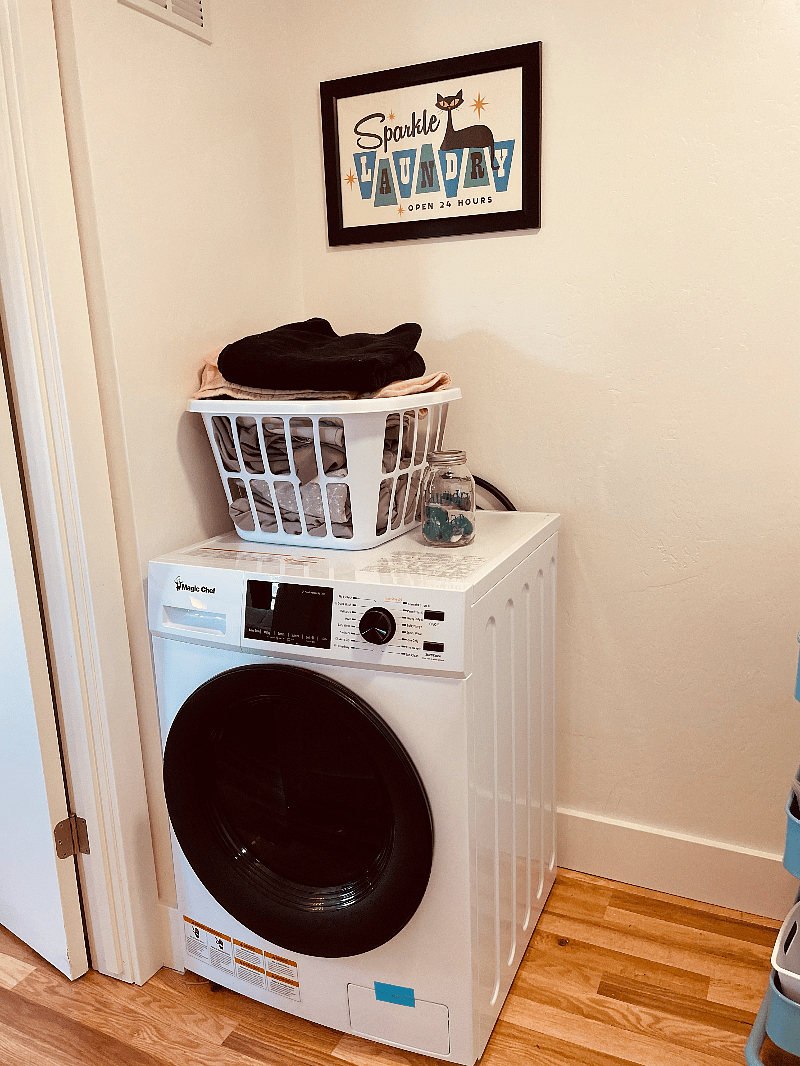 Washer/Dryer combo unit. Good for small loads. Two other full sized washer/dryers are available for tenant use on the property.2nd