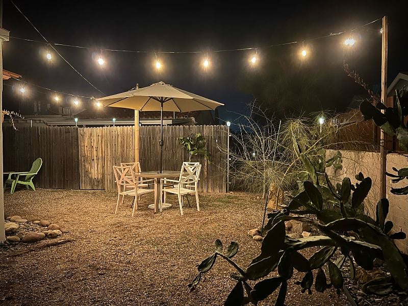 Lovely patio lights for enjoying warm evenings