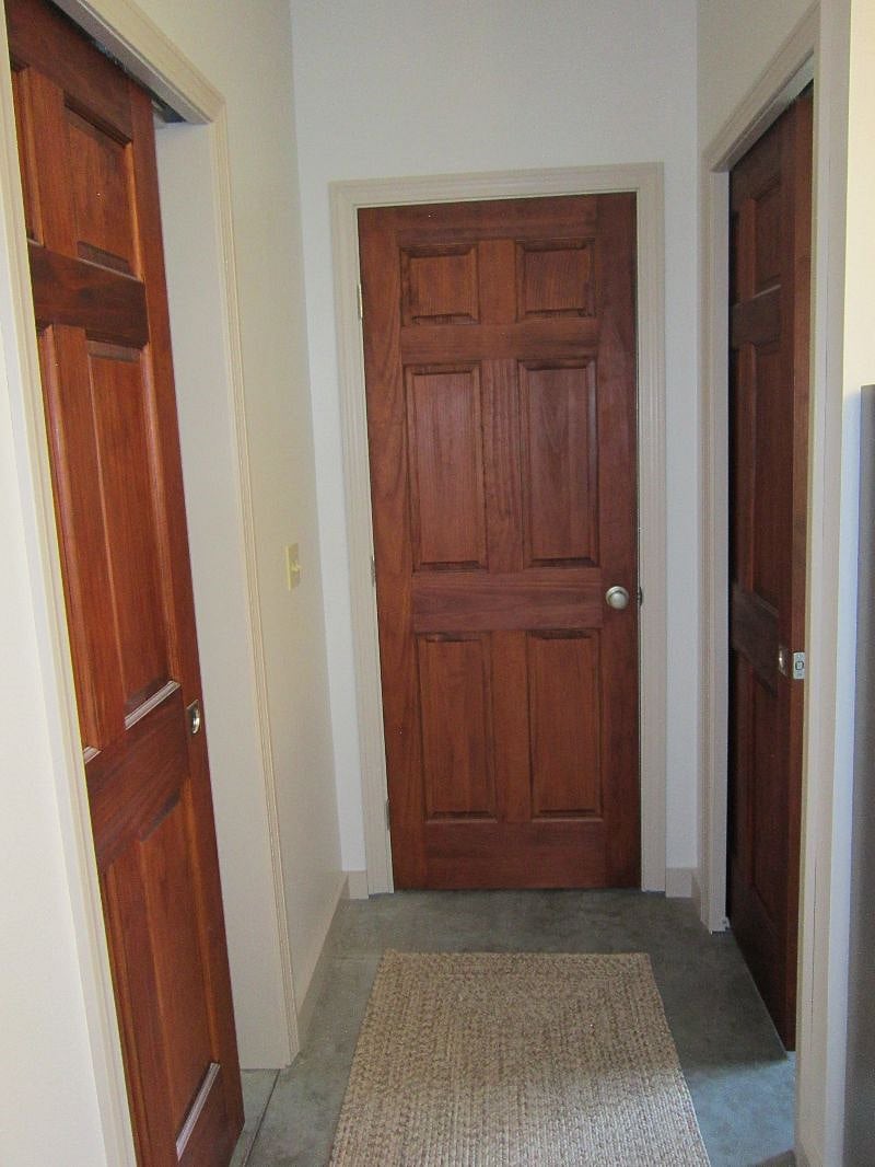 wood pocket doors for bedroom and bathroom