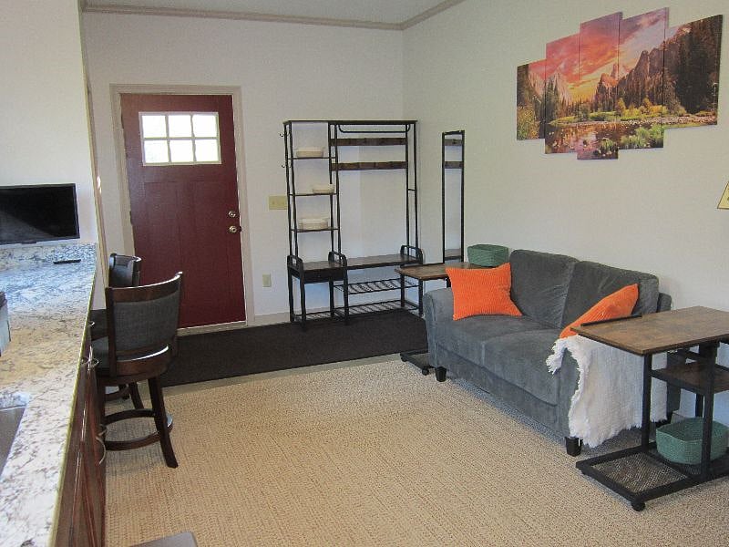 full length mirror by front entry way 