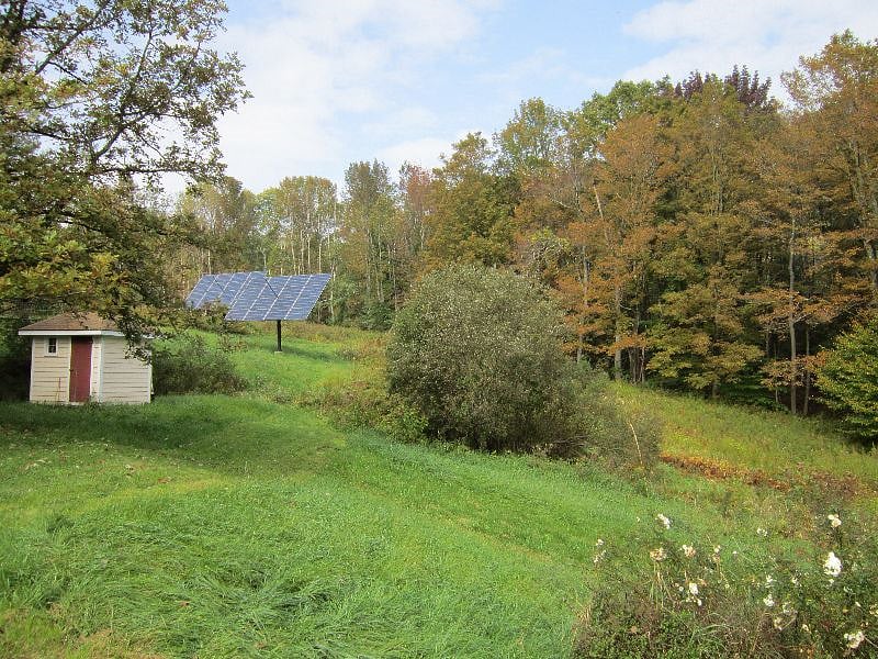 solar arrays out back