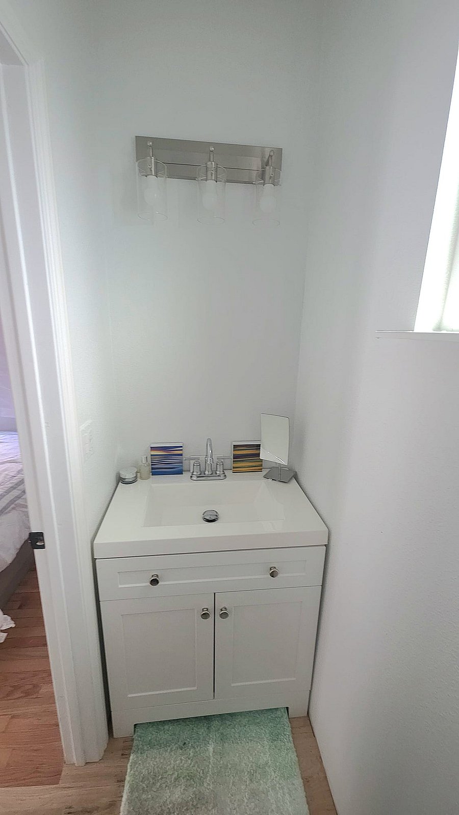 Half bath in bedroom