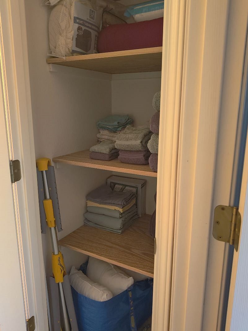 Linen closet (upstairs)
