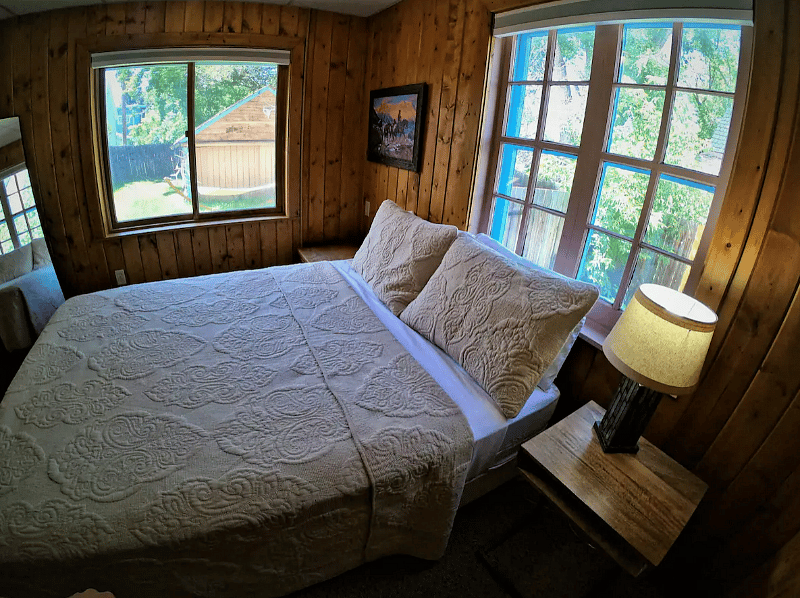 Downstairs queen bed