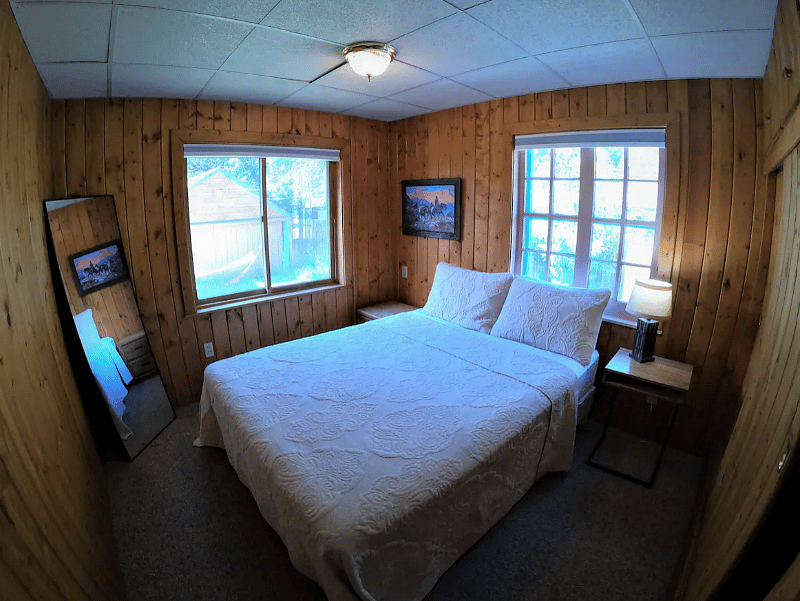 Downstairs queen bed