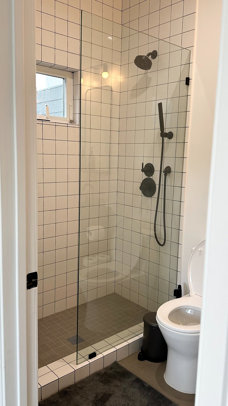 The studio has its own tankless water heater