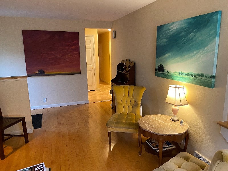 Front room - at the end of this hallway is your  bedroom.