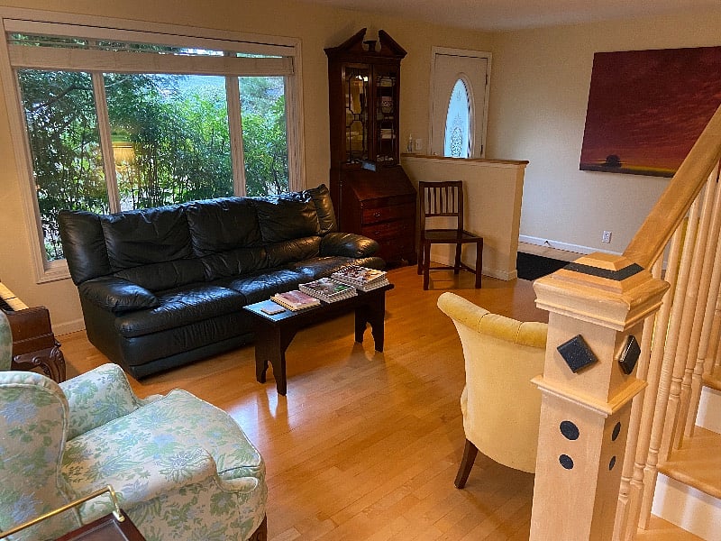 Front room - upstair is the primary bedroom.