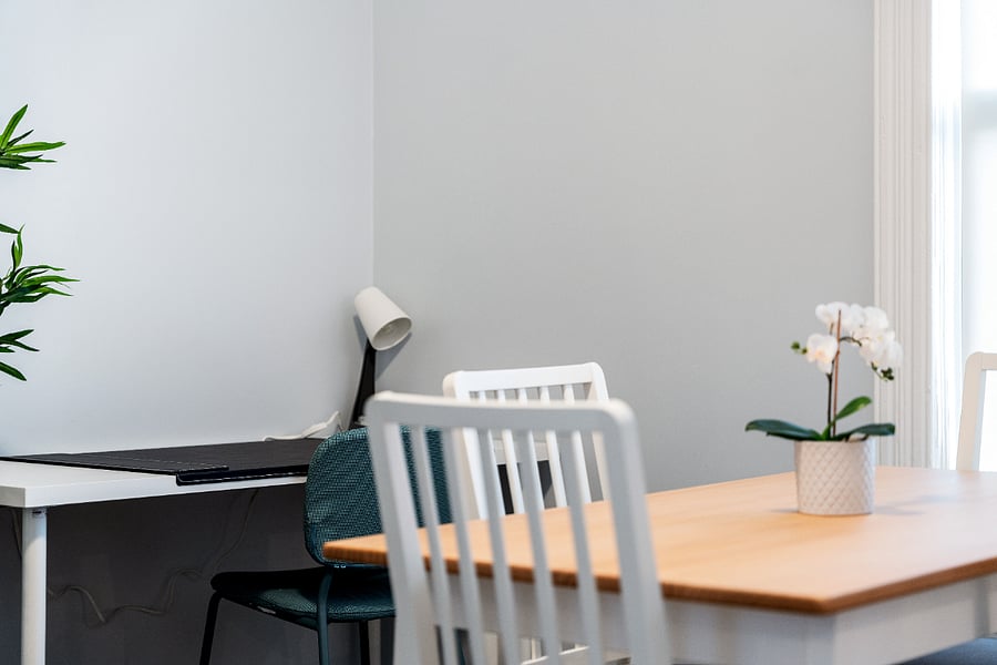 Desk in Dining Room