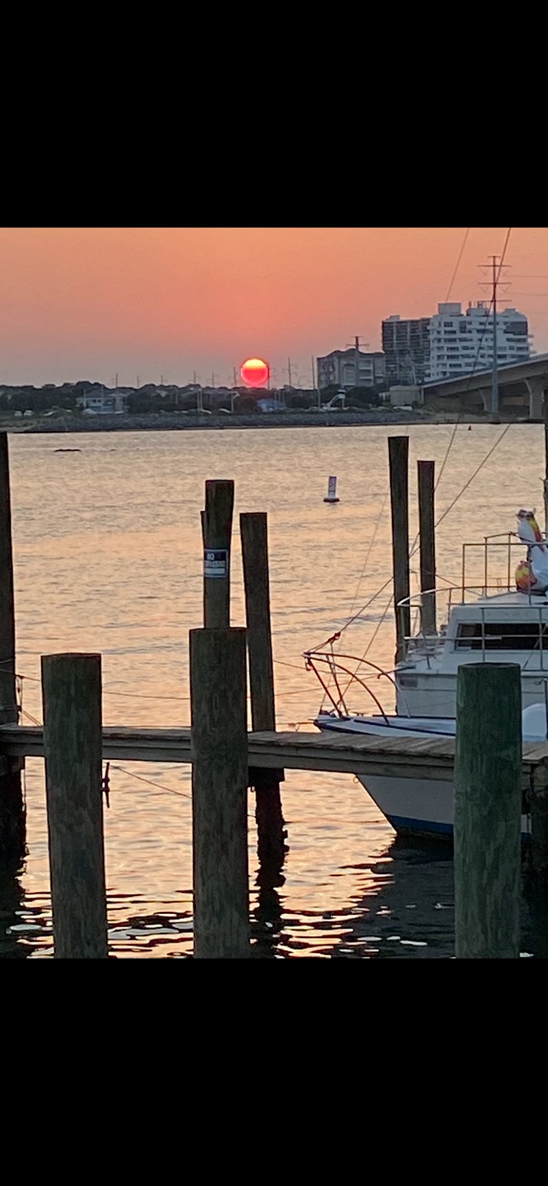 Sunset at the Dockside Restaurant on another beautiful evening!