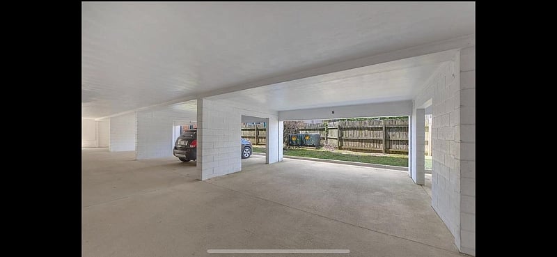 2 designated parking spaces in #9 for 2 cars or trucks.