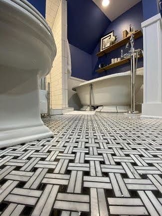 Carrera marble flooring