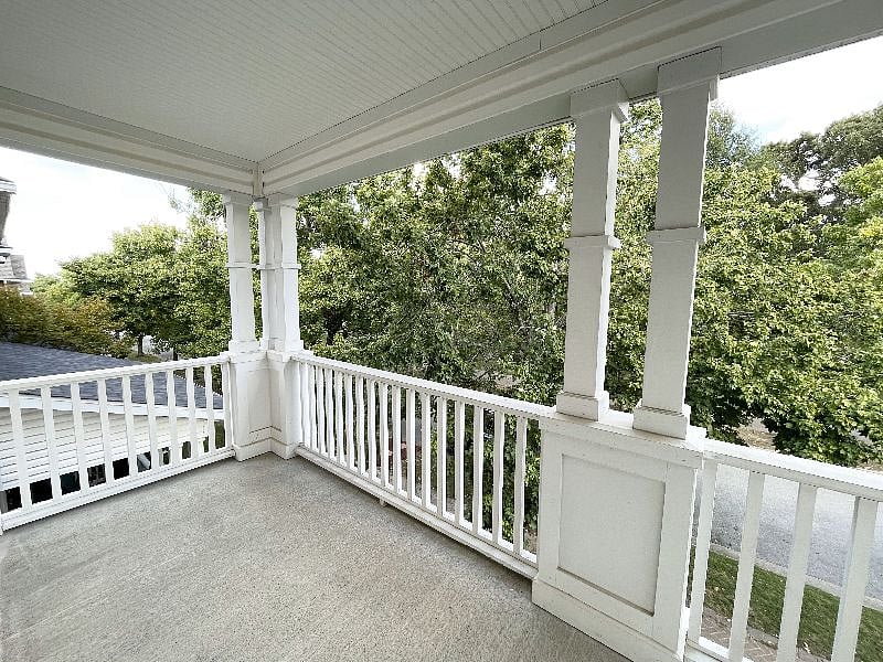 Second floor front porch.