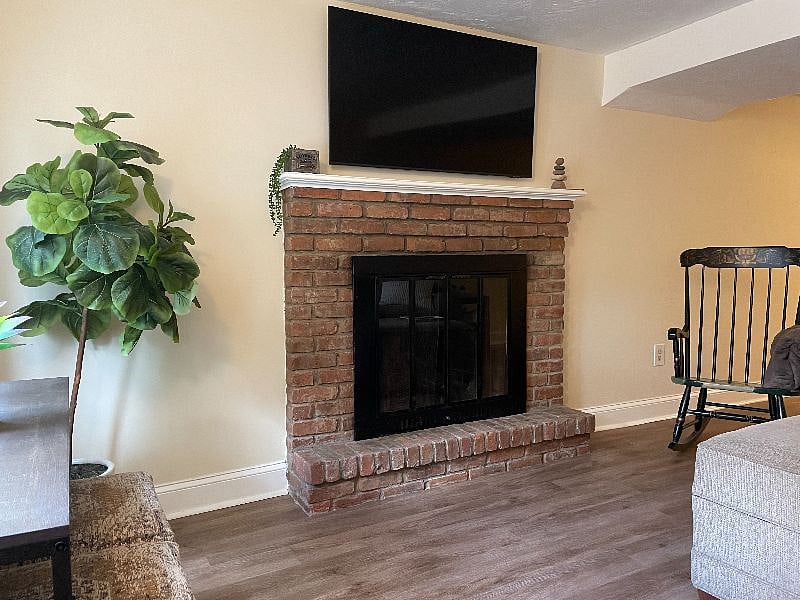 Fireplace and Rocker