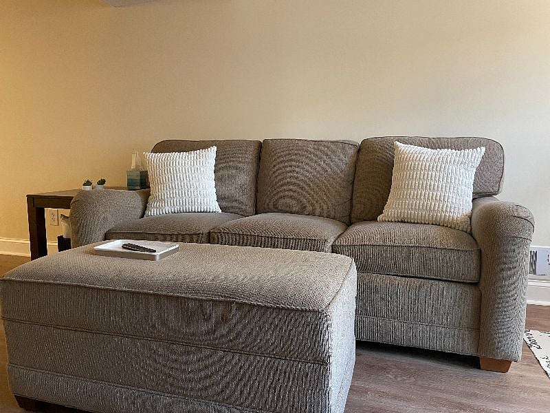 Cozy Couch and Ottoman